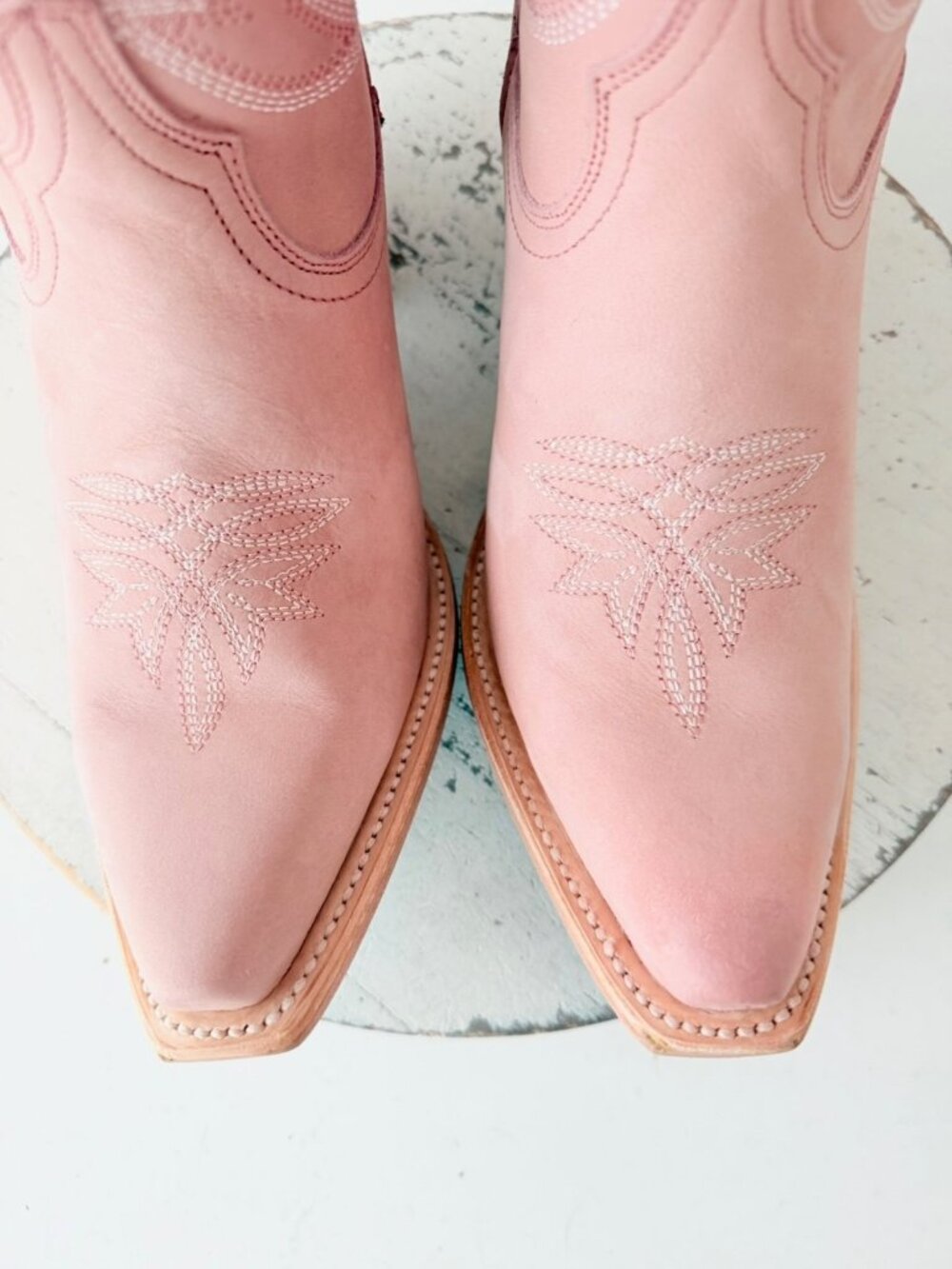Lane SMOKESHOW Pink Cowboy Boots Western Cowgirl Mid Calf Tall Womens Size 8.5 - Picture 6 of 12